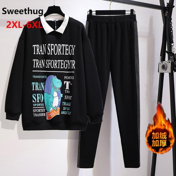 plus size tracksuits 150kg 3xl 4xl 5xl 6xl women's autumn winter velvet thick sweatshirt stretch leggings bust 156cm casual fashion sui, Black
plus size tracksuits 150kg 3xl 4xl 5xl 6xl women's autumn winter velvet thick sweatshirt stretch leggings bust 156cm casual fashion sui, Black