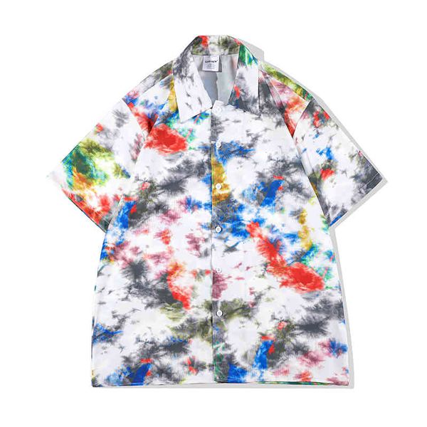 men's casual shirts tie short sleeve dye summer couple high street retro harajuku beach hawaiian vacation shirts oversize loose, White;black
men's casual shirts tie short sleeve dye summer couple high street retro harajuku beach hawaiian vacation shirts oversize loose, White;black
