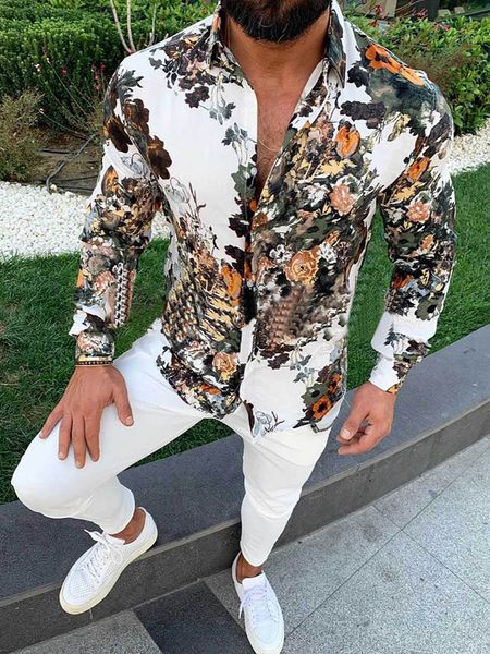 2021 spring rew fashion rose flower 3d printing casual shirt mens floral slim long-sleeved lapel shirt mens clothing m-3xl, Black
2021 spring rew fashion rose flower 3d printing casual shirt mens floral slim long-sleeved lapel shirt mens clothing m-3xl, Black