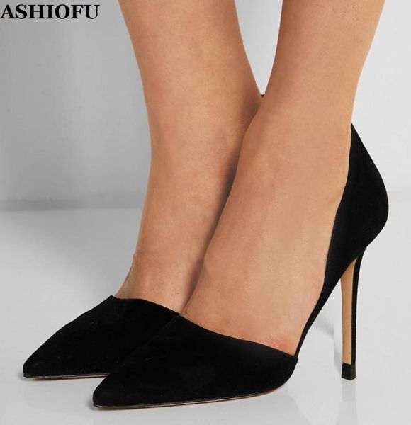 dress shoes ashiofu handmade ladies high heel pumps two-piece party prom slip-on faux-leather evening fashion court, Black
dress shoes ashiofu handmade ladies high heel pumps two-piece party prom slip-on faux-leather evening fashion court, Black
