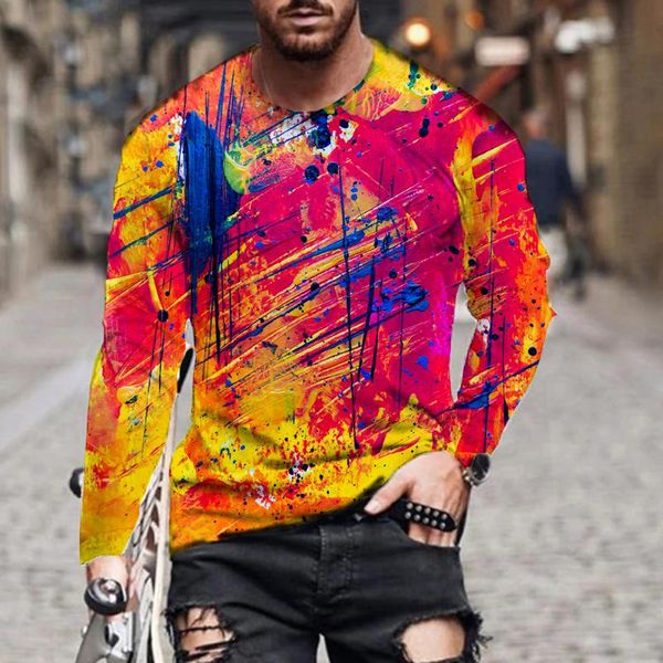 men's t-shirts pigment long t shirt 3d print sleeve gym art oils graphic tees pattern men/women paint tee, White;black
men's t-shirts pigment long t shirt 3d print sleeve gym art oils graphic tees pattern men/women paint tee, White;black