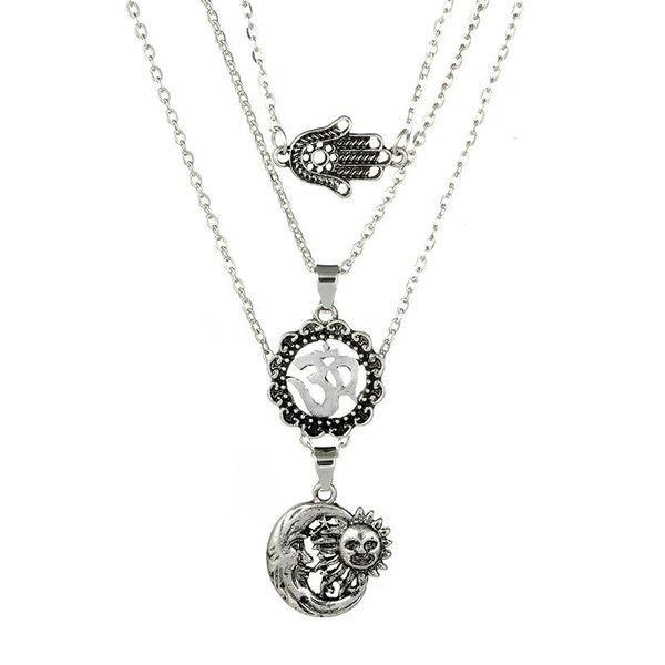 charm 3d sun moon star pendant necklace ancient silver color hand multilayer metal alloy necklaces for women jewelry 4799
charm 3d sun moon star pendant necklace ancient silver color hand multilayer metal alloy necklaces for women jewelry 4799
