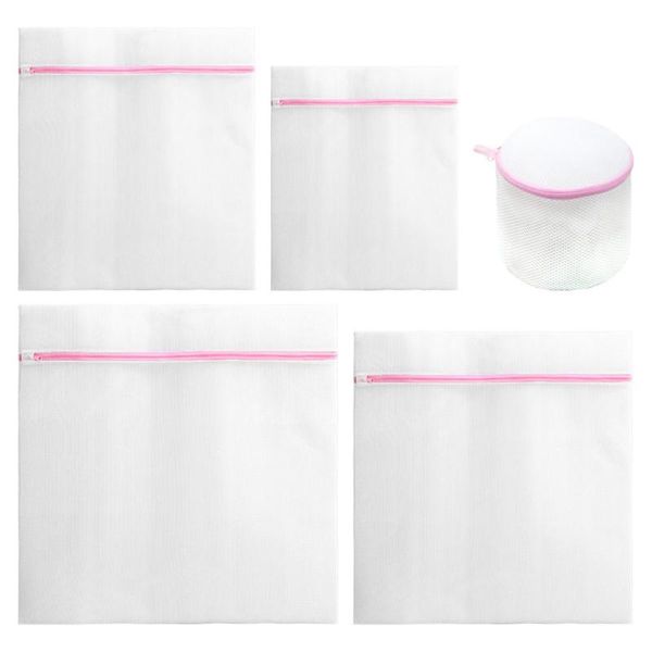 laundry bags 5pcs bra underwear wash bag washer zipper (pink) 
laundry bags 5pcs bra underwear wash bag washer zipper (pink)