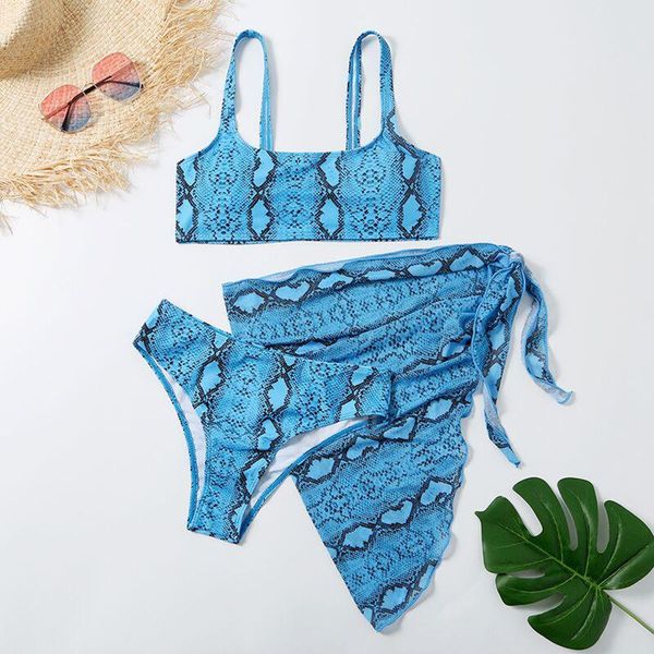 women's swimwear 3pcs bikini set slevesless bra high waist thong with bandage skirt for women summer swimsuit biquini 2021 fashion, White;black
women's swimwear 3pcs bikini set slevesless bra high waist thong with bandage skirt for women summer swimsuit biquini 2021 fashion, White;black