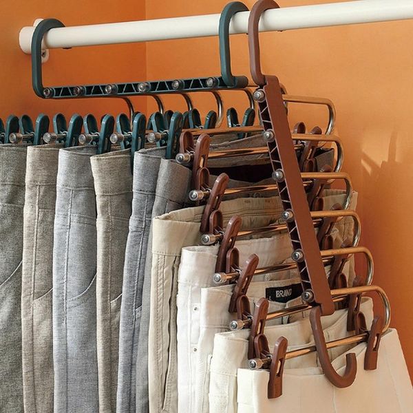hangers & racks multi-functional pants hanger stainless with clip for clothes storage adjustable wardrobe organizer trouser
hangers & racks multi-functional pants hanger stainless with clip for clothes storage adjustable wardrobe organizer trouser