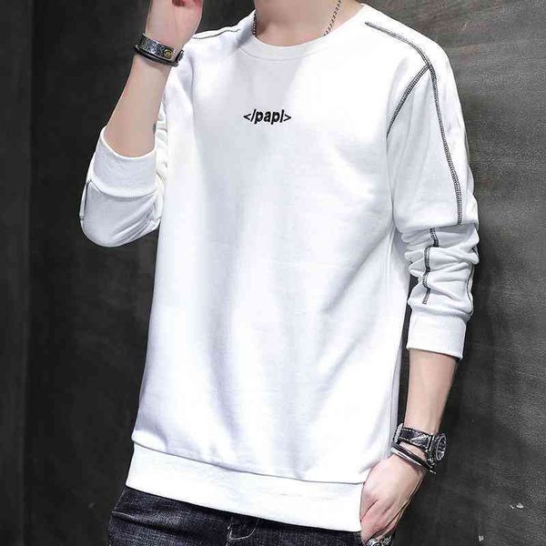 men's sweater cotton spring and autumn new korean leisure youth handsome long sve t-shirt round neck men's wear, Black
men's sweater cotton spring and autumn new korean leisure youth handsome long sve t-shirt round neck men's wear, Black
