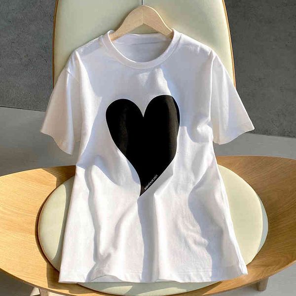 women's t-shirt summer short sleeve t-shirt, feminine, white , heart print, lover's t-shirts, cotton, casual, round collar, plus s
women's t-shirt summer short sleeve t-shirt, feminine, white , heart print, lover's t-shirts, cotton, casual, round collar, plus s