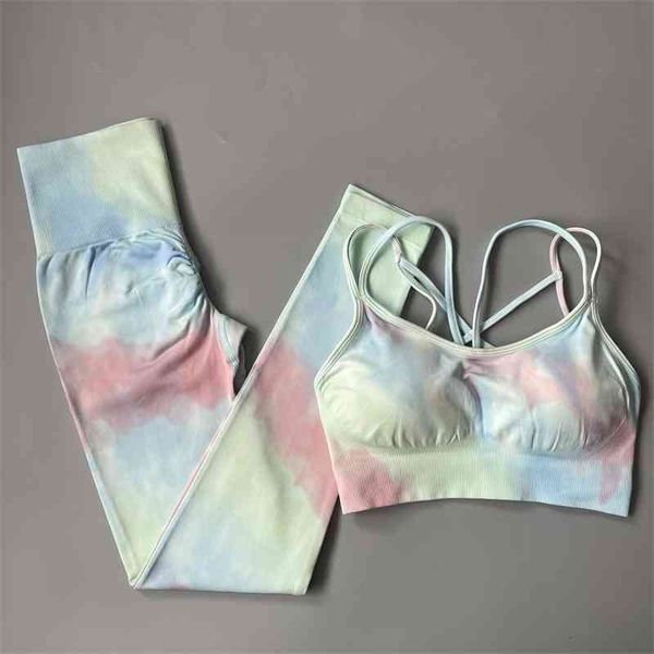 2pcs seamless women new dyeing yoga set workout sportswear gym fitness clothing bra high waist leggings suits2021, White;red
2pcs seamless women new dyeing yoga set workout sportswear gym fitness clothing bra high waist leggings suits2021, White;red