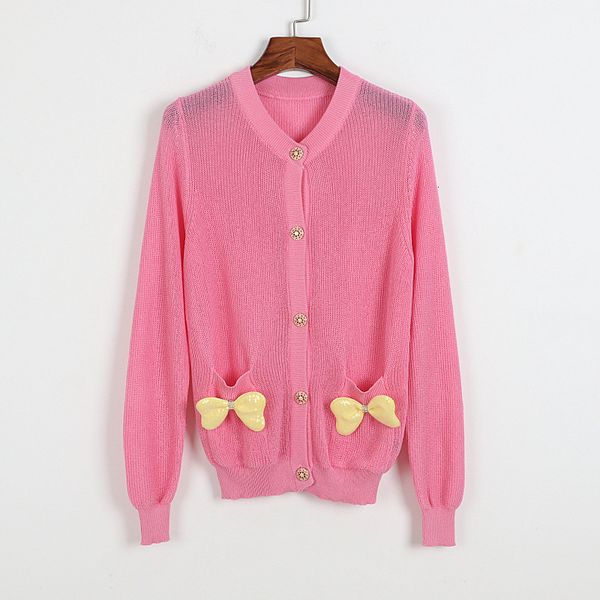 women's jackets 2021 spring loose large size bow sweet thin coat o-neck single-breasted cardigan sweater knitted pjb1, Black;brown
women's jackets 2021 spring loose large size bow sweet thin coat o-neck single-breasted cardigan sweater knitted pjb1, Black;brown