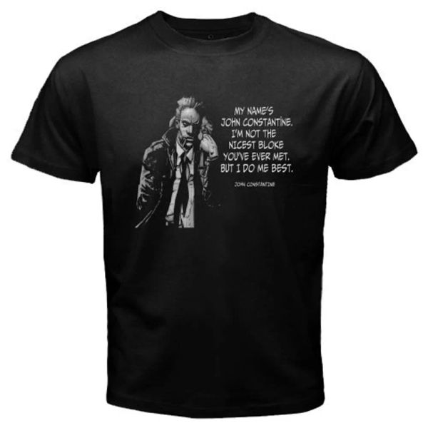 new constantine the hellblazer cartoon quote men's black t-shirt size s to 3xl, White;black
new constantine the hellblazer cartoon quote men's black t-shirt size s to 3xl, White;black