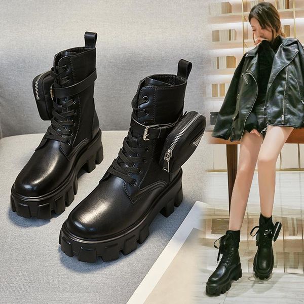 boots 2021 autumn thick-soled small bags decorative short women's motorcycle european and american lace-up, Black
boots 2021 autumn thick-soled small bags decorative short women's motorcycle european and american lace-up, Black
