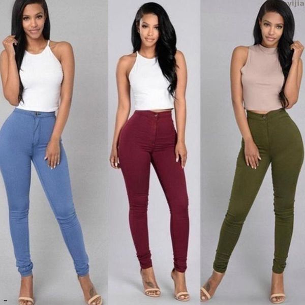 women's jeans vintage long pants femme solid color skinny woman white black high waist render casual pencil denim, Blue
women's jeans vintage long pants femme solid color skinny woman white black high waist render casual pencil denim, Blue