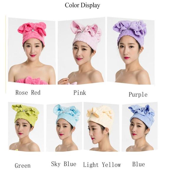 towel useful quick dry hair hat wrapped super absorbent microfiber bathing drying turban with cute ears
towel useful quick dry hair hat wrapped super absorbent microfiber bathing drying turban with cute ears