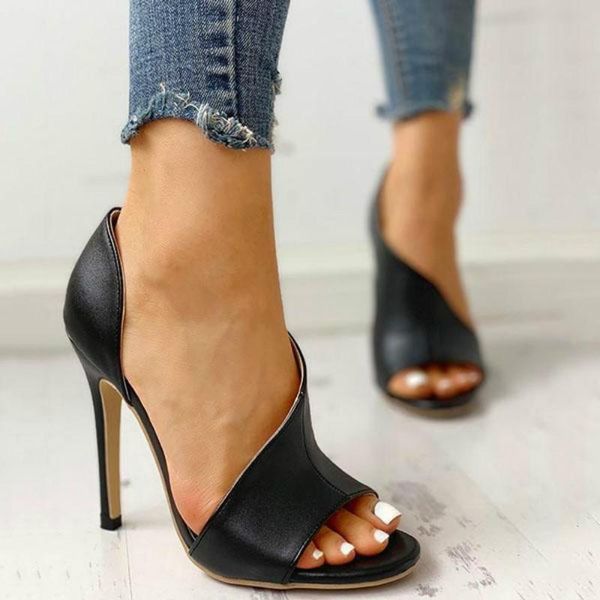 dress shoes women's sandals 2021 summer explosion models wild ultra-high heel fish mouth large size fine women, Black
dress shoes women's sandals 2021 summer explosion models wild ultra-high heel fish mouth large size fine women, Black