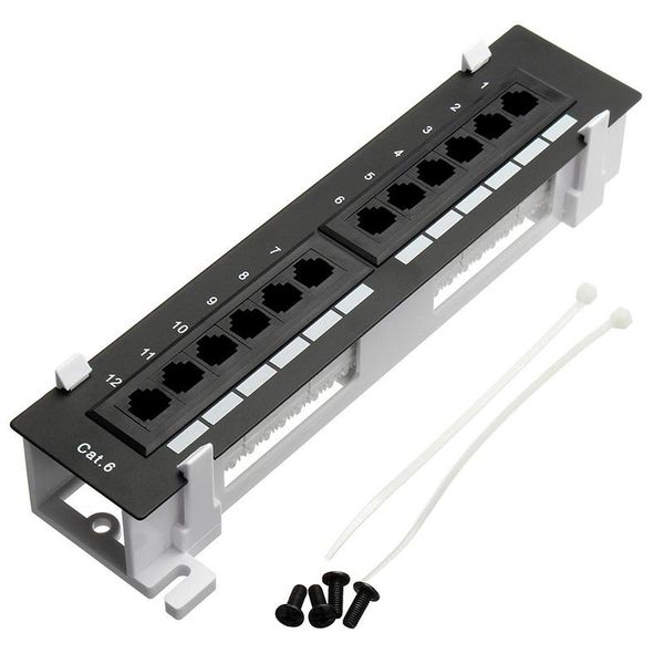 network tool kit 12 port cat6 patch panel rj45 networking wall mount rack with surface bracket computer cables & connectors
network tool kit 12 port cat6 patch panel rj45 networking wall mount rack with surface bracket computer cables & connectors