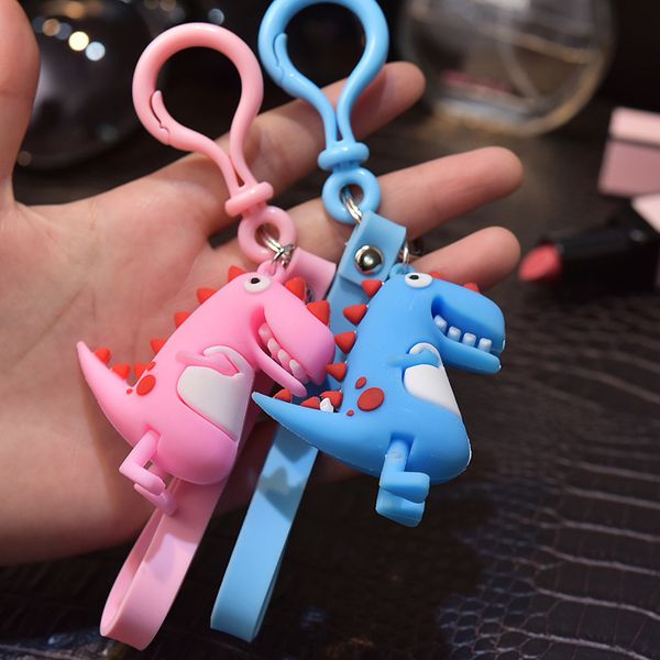 2021 fashion keychain creative cute simple cartoon soft plastic dinosaur keychain women's car bag pendant practical small gift, Silver
2021 fashion keychain creative cute simple cartoon soft plastic dinosaur keychain women's car bag pendant practical small gift, Silver
