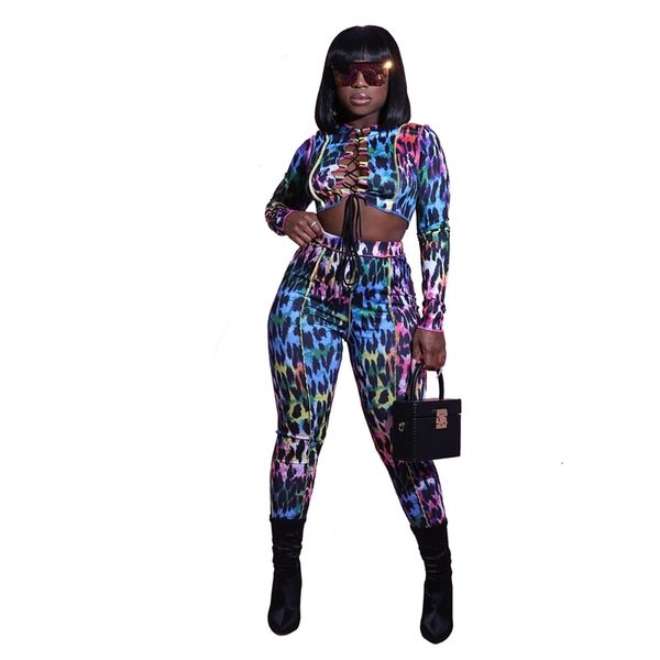 nightclub wear women color leopard printing two piece sets autumn est lady high waist pants + lace-up short tees outfits, Gray
nightclub wear women color leopard printing two piece sets autumn est lady high waist pants + lace-up short tees outfits, Gray