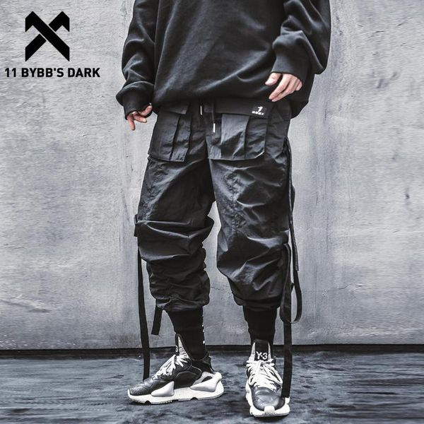 bybb's dark hip hop functional cargo pants man streetwear ribbons elastic punk tactical harajuku joggers men trousers men's, Black
bybb's dark hip hop functional cargo pants man streetwear ribbons elastic punk tactical harajuku joggers men trousers men's, Black