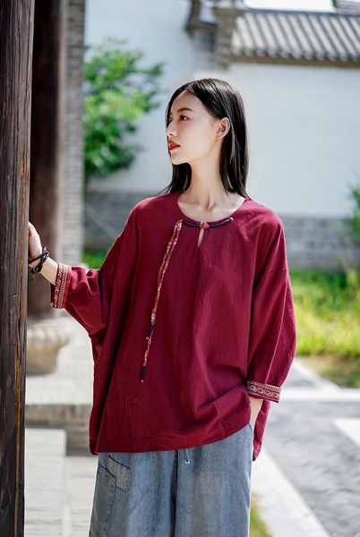 women's blouses & shirts shanghai story women cotton linen casual loose button-down shirt solid short sleeve basic blouse henley, White
women's blouses & shirts shanghai story women cotton linen casual loose button-down shirt solid short sleeve basic blouse henley, White