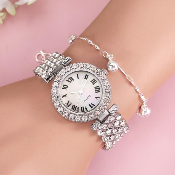 wristwatches luxury watch set for women ladies diamond quartz watches female dress bracelet stainless steel silver clock gift girlfriend, Slivery;brown
wristwatches luxury watch set for women ladies diamond quartz watches female dress bracelet stainless steel silver clock gift girlfriend, Slivery;brown