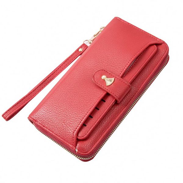 korean fashion long wallet women multi card slots wallets for fresh women's purse leather carteras para mujer, Red;black
korean fashion long wallet women multi card slots wallets for fresh women's purse leather carteras para mujer, Red;black