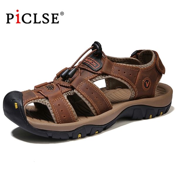 fashion men beach sandals size 39-49 roman style summer leather shoes for outdoor walking shoes male sandalias 210624, Black
fashion men beach sandals size 39-49 roman style summer leather shoes for outdoor walking shoes male sandalias 210624, Black