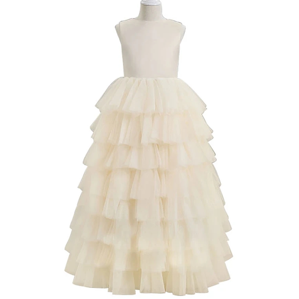 girl's dresses a-line knee length flower girl party tulle sleeveless jewel neck with tier, Red;yellow
girl's dresses a-line knee length flower girl party tulle sleeveless jewel neck with tier, Red;yellow