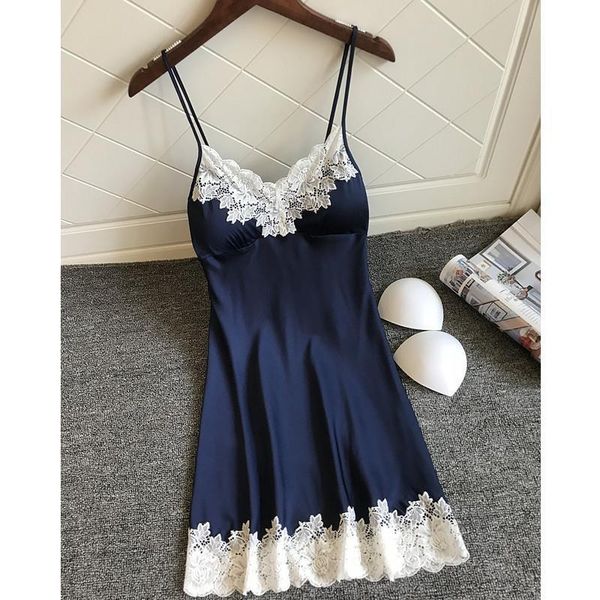 Female Sexy Women Sleepwear Silk Satin Lingerie V Neck Sling Lace Nightdress Nightgown Solid Babydoll Night Dress, Black;red
Female Sexy Women Sleepwear Silk Satin Lingerie V Neck Sling Lace Nightdress Nightgown Solid Babydoll Night Dress, Black;red