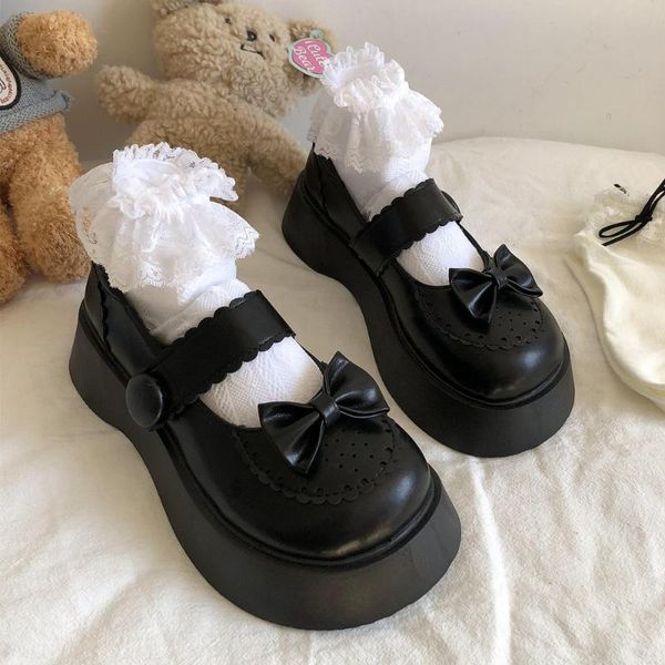 sandals women's cute lolita thick-soled high heels retro bow-knot wedges platform shoe sweet princess style gothic cosplay shoes ladies, Black
sandals women's cute lolita thick-soled high heels retro bow-knot wedges platform shoe sweet princess style gothic cosplay shoes ladies, Black