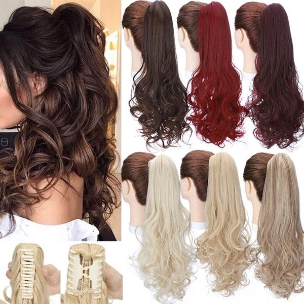 synthetic wigs s-noilite 18inch red brown claw on ponytail 150g long wavy pony tail hairpiece clip in for women, Black
synthetic wigs s-noilite 18inch red brown claw on ponytail 150g long wavy pony tail hairpiece clip in for women, Black