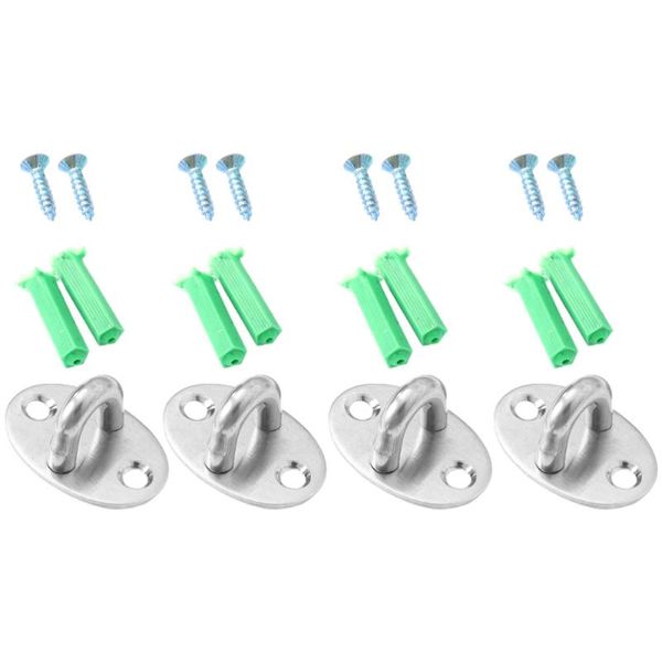 4Pcs Wall Mount Ceiling Hooks Stainless Steel Pad Eye Plates With Accessories & Rails
4Pcs Wall Mount Ceiling Hooks Stainless Steel Pad Eye Plates With Accessories & Rails