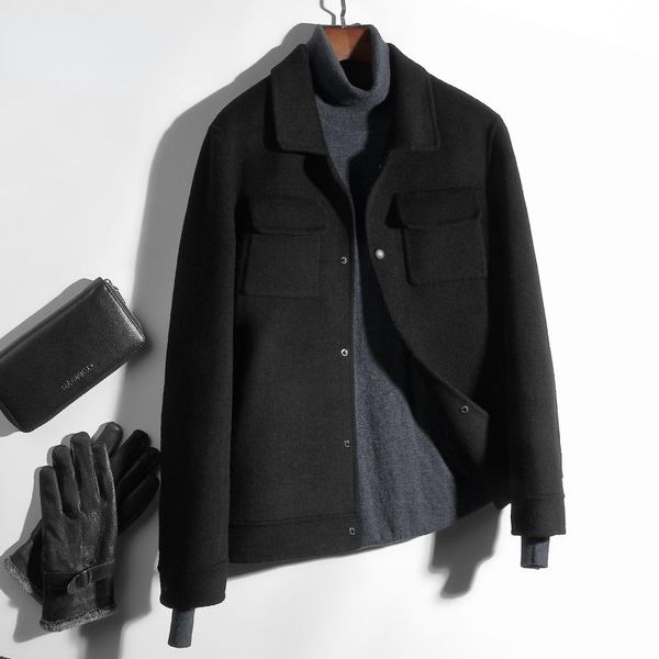 men's wool & blends 2021 winter jacket casual double-faced woolen coat male short black korean fashion manteau homme sqq897
men's wool & blends 2021 winter jacket casual double-faced woolen coat male short black korean fashion manteau homme sqq897