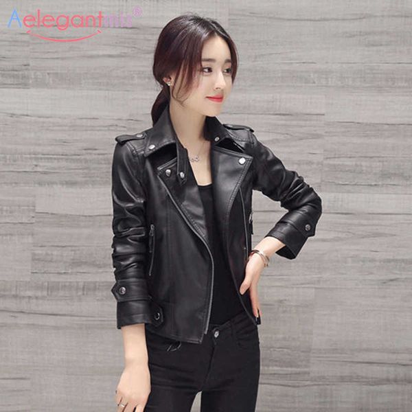 aelegantmis autumn winter soft short pu leather jacket women zipper motorcycle faux lady casual coat 210607, Black
aelegantmis autumn winter soft short pu leather jacket women zipper motorcycle faux lady casual coat 210607, Black