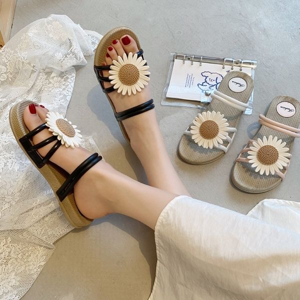 cafp summernet red flower versatile beach for slippers female students salsfashionable and fashionable sandals, Black
cafp summernet red flower versatile beach for slippers female students salsfashionable and fashionable sandals, Black