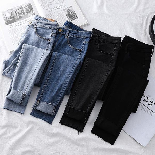 women's jeans vintage women korean fashion slim stretch little feet tassel chic casual skinny female denim trousers brand clothing, Blue
women's jeans vintage women korean fashion slim stretch little feet tassel chic casual skinny female denim trousers brand clothing, Blue