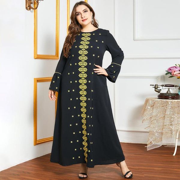 plus size dresses fridayin summer women's dress 2021 round neck pure color loose casual long robe muslim kaftan, Black
plus size dresses fridayin summer women's dress 2021 round neck pure color loose casual long robe muslim kaftan, Black