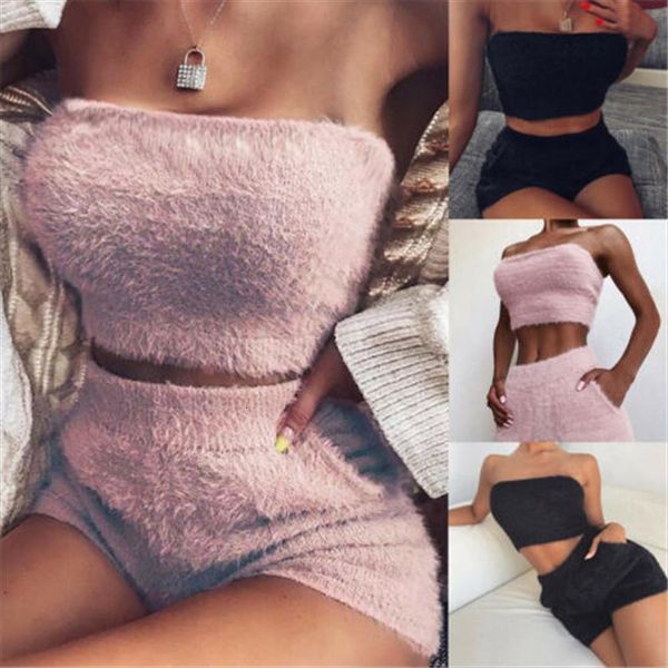 autumn winter warm clothes set womenpant casual bodycon two piece wrap chest crop and shorts solid bandage, White
autumn winter warm clothes set womenpant casual bodycon two piece wrap chest crop and shorts solid bandage, White