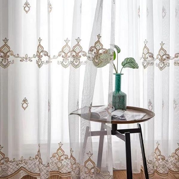 curtain & drapes european style embroidery jacquard design sheer panel tulle for living room balcony organza fabrics window treatments
curtain & drapes european style embroidery jacquard design sheer panel tulle for living room balcony organza fabrics window treatments