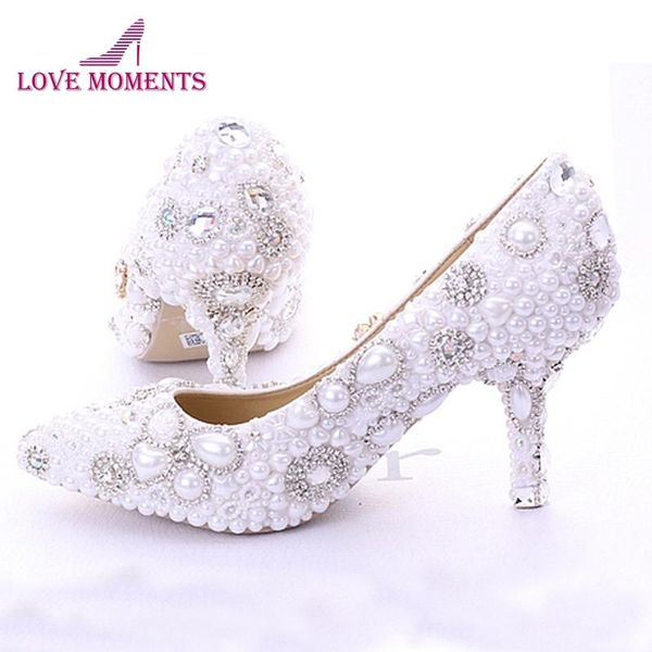 rhinestone pearl wedding dress shoes pointed toe stiletto heels white 7cm women lady cocktail evening bridal accessories, Black
rhinestone pearl wedding dress shoes pointed toe stiletto heels white 7cm women lady cocktail evening bridal accessories, Black