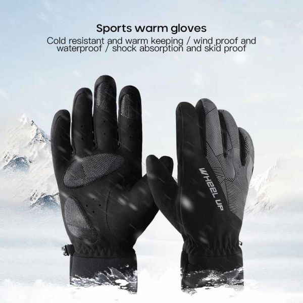 cycling gloves wheelup adjustable reflective warm mtb bike sports waterproof windproof motorcycle bicycle, Black
cycling gloves wheelup adjustable reflective warm mtb bike sports waterproof windproof motorcycle bicycle, Black