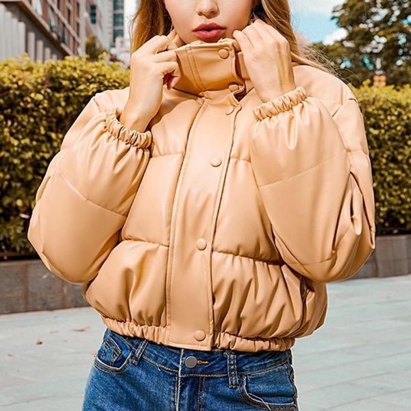 women's leather & faux windproof single-breasted zipper cotton coat for travel, Black
women's leather & faux windproof single-breasted zipper cotton coat for travel, Black