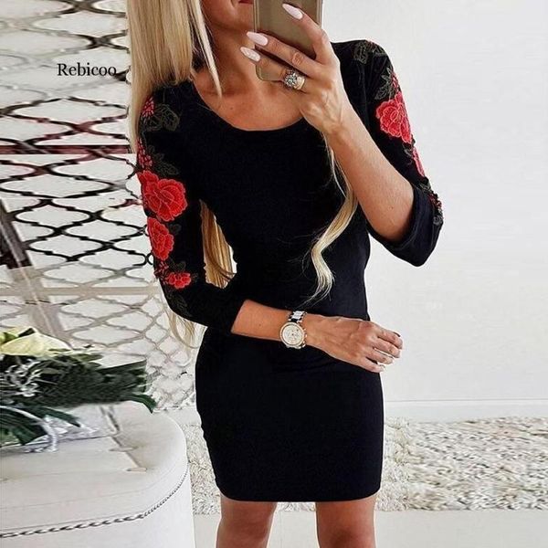 rebicoo dress womens summer casual solid floral print long sleeve beach daily mini fashion women dresses, Black;gray
rebicoo dress womens summer casual solid floral print long sleeve beach daily mini fashion women dresses, Black;gray