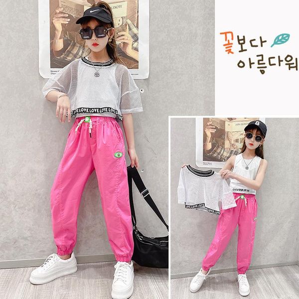 teenage girl performance costume suit summer little korean version of mesh 3pcs hip-hop loose sports outfits for kids clothing sets, White
teenage girl performance costume suit summer little korean version of mesh 3pcs hip-hop loose sports outfits for kids clothing sets, White