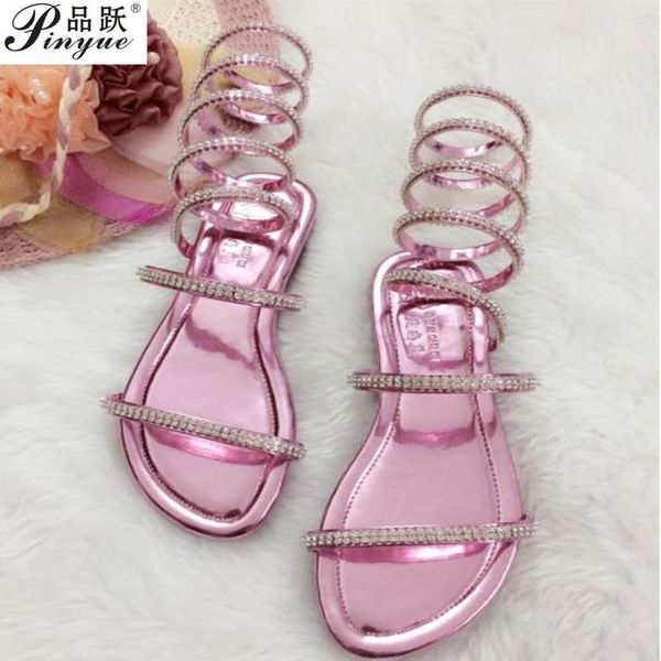 plus size34-41 summer women sandals crystal gladiator sandal boots snake flat shoes roman, Black
plus size34-41 summer women sandals crystal gladiator sandal boots snake flat shoes roman, Black