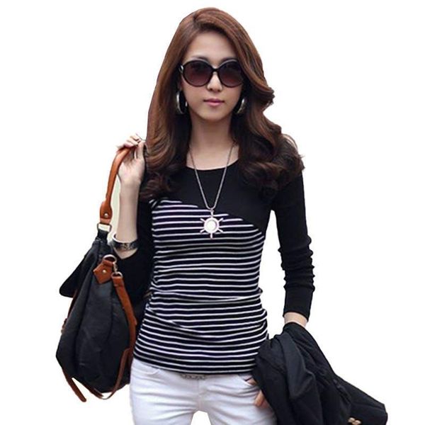 clothes striped long sleeve clothing womens t shirts spring autumn winter cotton casual tee, White
clothes striped long sleeve clothing womens t shirts spring autumn winter cotton casual tee, White