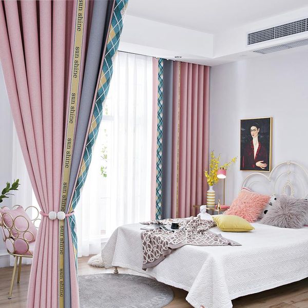style curtains for living room luxury european curtain bedroom drapes seamless splicing blinds pink gray window decor &
style curtains for living room luxury european curtain bedroom drapes seamless splicing blinds pink gray window decor &