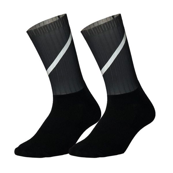 sports socks cycling reflective stripe anti-skid silicon breathable wearable athletic running stockings, Black
sports socks cycling reflective stripe anti-skid silicon breathable wearable athletic running stockings, Black