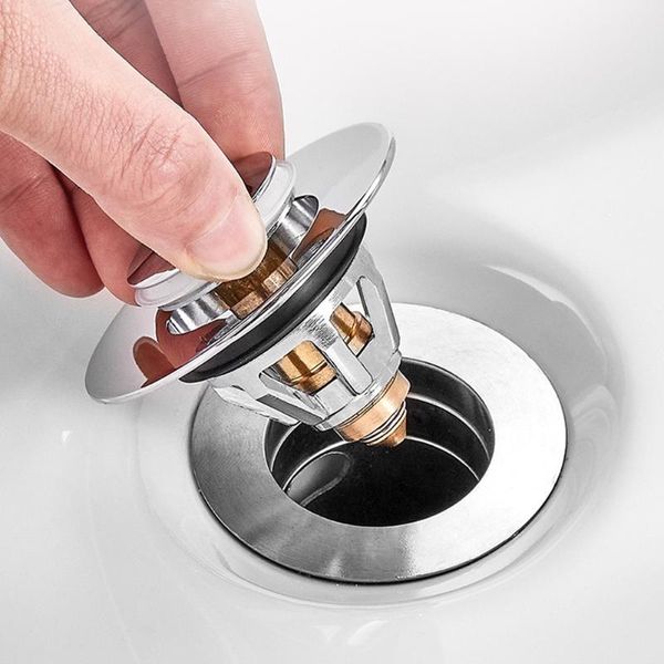 other bath & toilet supplies stainless steel bounce core push-type drain filter universal wash basin hair catcher sink bathtub plug trap
other bath & toilet supplies stainless steel bounce core push-type drain filter universal wash basin hair catcher sink bathtub plug trap