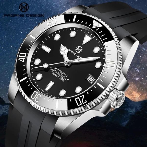 wristwatches pagrne design men's mechanical watch sapphire glass 300m diver automatic stainless steel waterproof reloj hombre, Slivery;brown
wristwatches pagrne design men's mechanical watch sapphire glass 300m diver automatic stainless steel waterproof reloj hombre, Slivery;brown