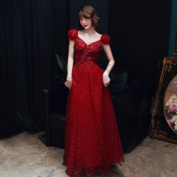 v-neck backless long evening dress bride party exquisite appliques sequins bling prom dresses vestido ethnic clothing, Red
v-neck backless long evening dress bride party exquisite appliques sequins bling prom dresses vestido ethnic clothing, Red